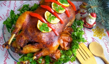 Запеченная утка с апельсинами в духовке