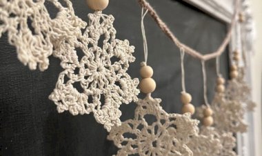 Вяжем снежинки своими руками