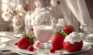 Простой рецепт клубники со сливками