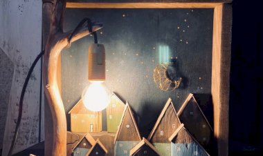 Панно светильники дрифвуд, нескучный декор для уютного дома