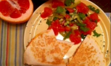 Как приготовить Кесадилья с курицей и с чеддером