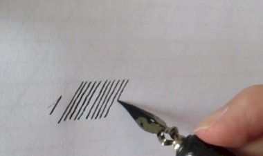 Каллиграфия пером и тушью - упражнения #леттеринг #каллиграфия #lettering