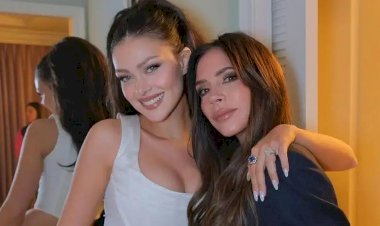 Никола Пельтц надела ту же куртку, которую носила ее свекровь Виктория Бекхэм в 2001 году