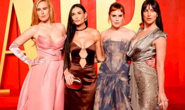 Деми Мур показала своих дочерей на вечеринке Vanity Fair