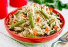 Сытный и полезный рецепт с рисом и стручковой фасолью