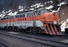 Северная Америка 1970 год. Тепловозы Вестерн Пасифик со снегоочистителями