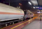 "Сжиженный Газ" Электровоз "Висколь" с поездом перевозящим сжиженный газ