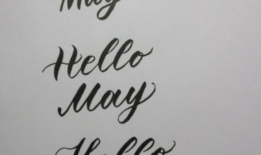 Lettering Hello  May #lettering #леттеринг  #handwriting #calligraphy