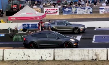 Мустанг против Теслы - Дрэг-рейсинг