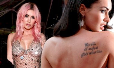 Татуировки Меган Фокс и их значение. А также новая татуировка на левой руке