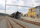 Летоград, эффектное отправление паровоза со станции