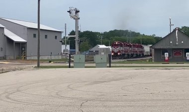 Висконсин, США, Грузовой Поезд