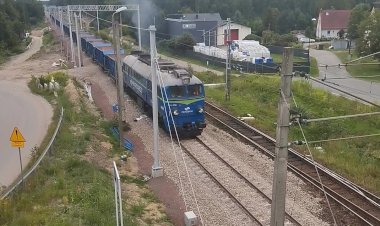 "Гагарин" Польский М62 с хопперами-дозаторами и тепловозом прикрытия