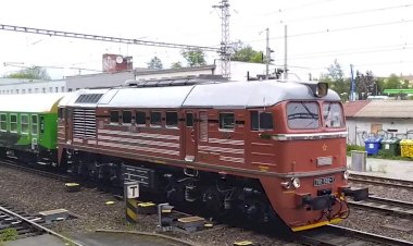 Хороша Маша, да не наша, Тепловоз М62 в Чехии с туристическим поездом