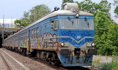 Сербия, Советская электричка ЭР31 в Белграде