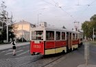 Заезд ретро трамвая в депо