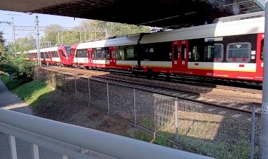 Большой сборник поездов на станции Скерневице