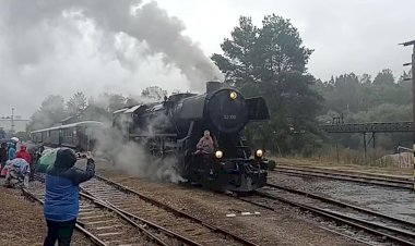 Манёвры паровоза по станции