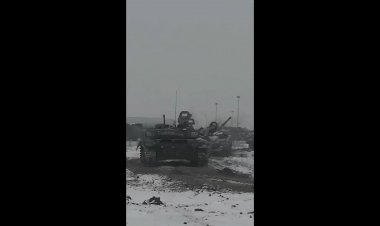 Военные едут на Учения