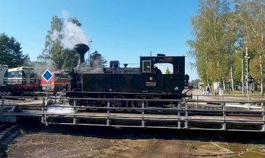 Паровоз по кличке "Матильда" в Луже у Раковника