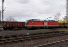 Остановка на станции, Электровоз Сименс с вагонами цементовозами