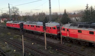 Сплотка Тепловозов ТЭ109, ЧЕТЫРЕ ЛОКОМОТИВА В ОДНОМ КАДРЕ