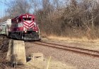 США, Тепловоз SD40-2 с Приветливым машинистом и грузовым составом