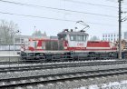 Маневровый электровоз с лесовозным поездом