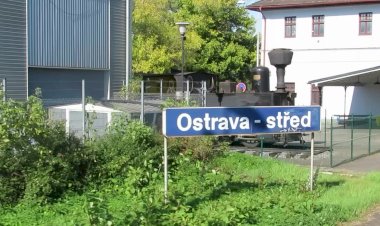 Танк-паровоз на вечной стоянке на станции Острава