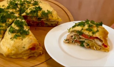 Рецепт вкусного ужина из лаваша