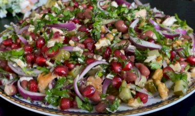 Шикарный и невероятно вкусный салат с фасолью