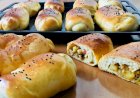 Очень вкусные булочки с начинкой для перекуса или на ужин