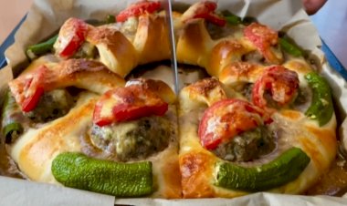 Сытный пирог с мясом на ужин