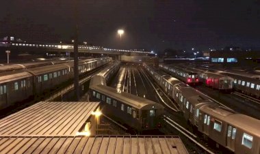 Электродепо Кони-Айленд, ночной отстой составов метро