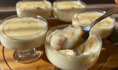 Добавьте фрукты в молоко и готовьте, результат потрясающий / Молочный десерт с фруктами