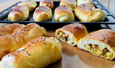 Очень вкусные булочки с начинкой для перекуса или на ужин