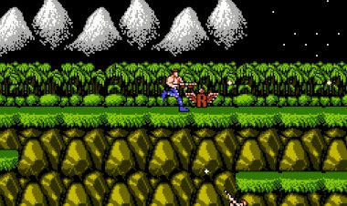 Contra NES, прохождение 1 уровня.mp4
