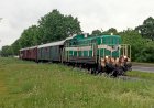 Тепловоз 733, Тип ВМЭ1 едет со старыми вагонами