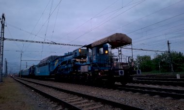 Перевозка многотонного трансформатора по железной дороге