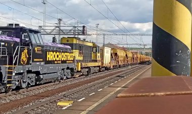 Тепловоз  EffiShunter 244 161-1 с хозяйственным поездом