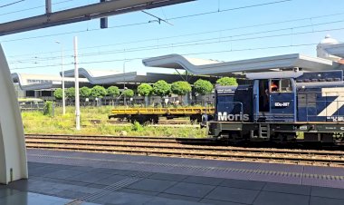 Польский Тепловоз  6Do - 007 с платформой