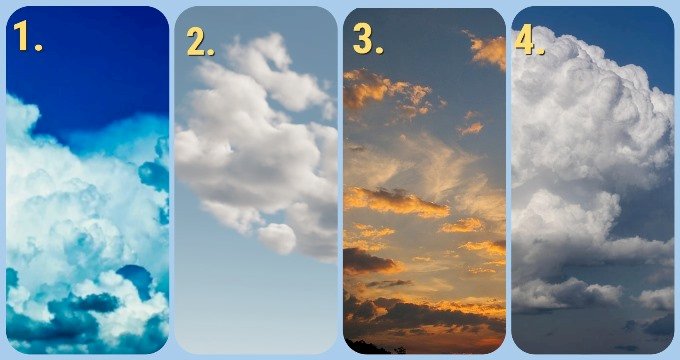 ТЕСТ на тип личности: выберите облако и узнайте о себе правду