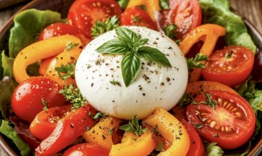 Салат с бураттой