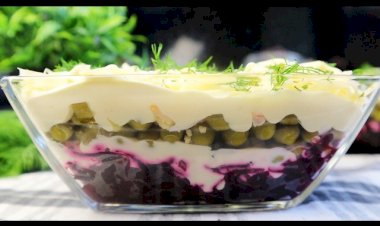 Салат "ПРОСТУШКА"  Из ничего, а вкус удивительно праздничный!