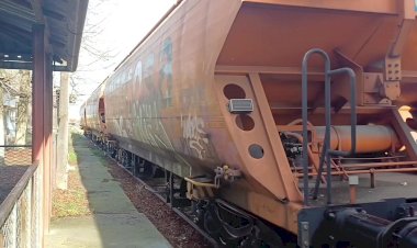 Маневры с вагонами для загрузки зерна на станции Пригревице