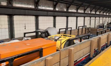 Метро Нью-Йорка, рабочий поезд на станции 149-я улица – Гранд-Конкорс