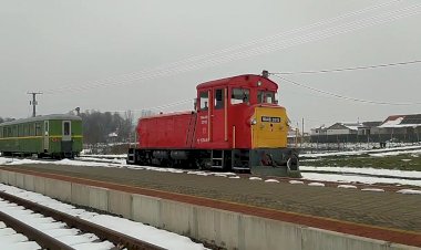 УЖД Тепловоз Mk48 2013,прицепка к вагону Свидница
