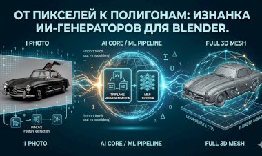 От пикселей к полигонам: изнанка разработки ИИ-генератора геометрии для Blender.