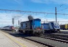 Тепловоз ЧМЭ3Т (771 182-3) отправляется резервом со станции