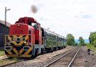 Румын, тепловоз 438 137 с пригородным поездом